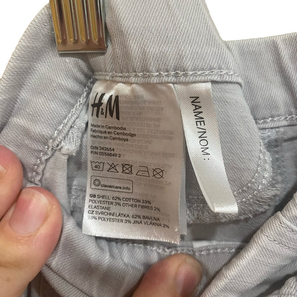 H&M DENIM JEGGINGS grey 7 y👖 grey - Picture 3 of 6